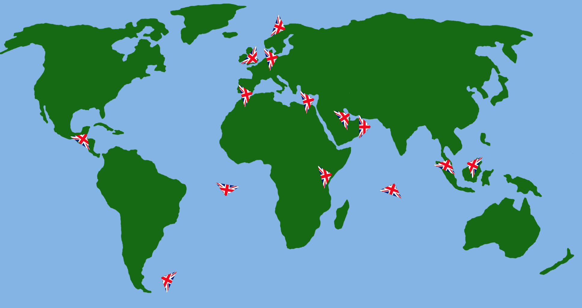 Map of UK Overseas Bases and Deployments